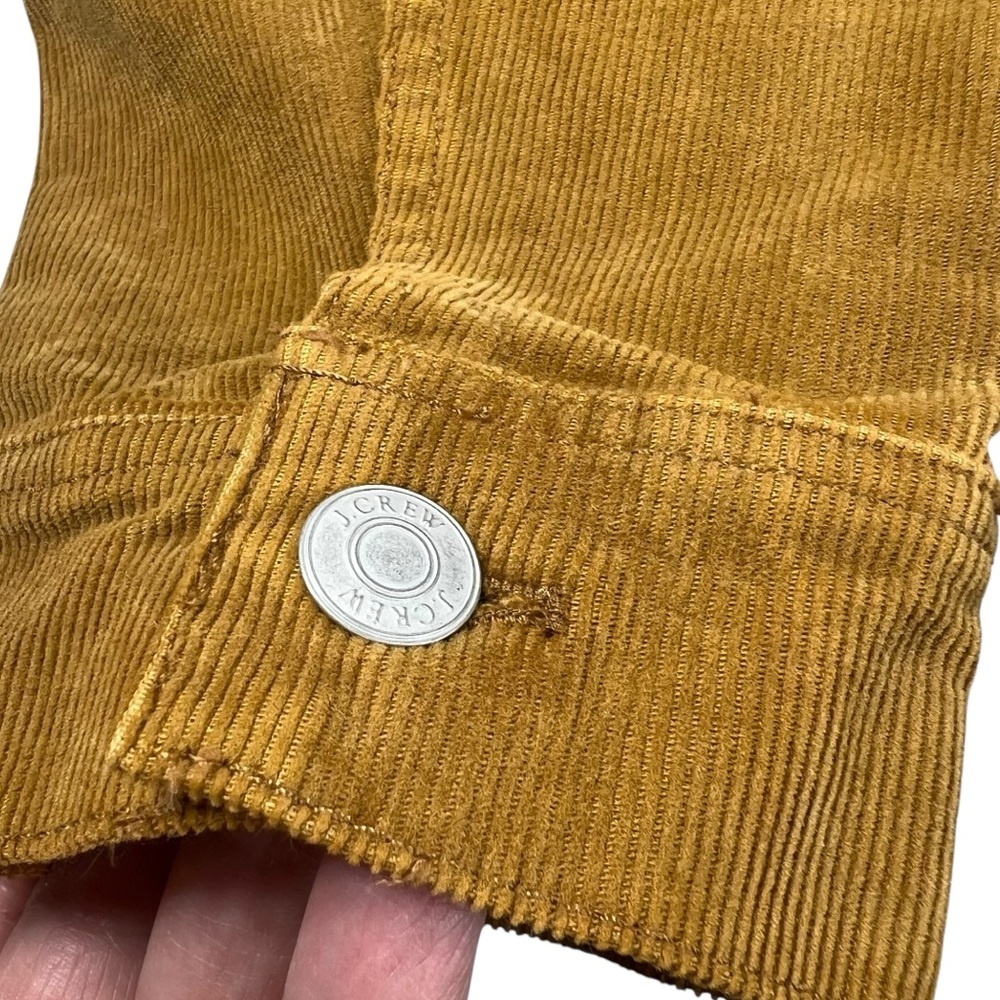 J.CREW Mustard Tan Corduroy Trucker Style Jacket Women's Medium - Picture 5 of 11
